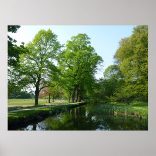 Poster Canal - parque do Bute, Cardiff