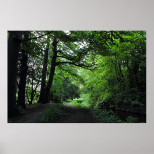 Póster Canal, parque do Bute, Cardiff, Wales