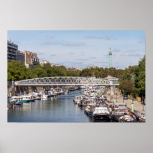 Poster Canal Santo Martin - Paris