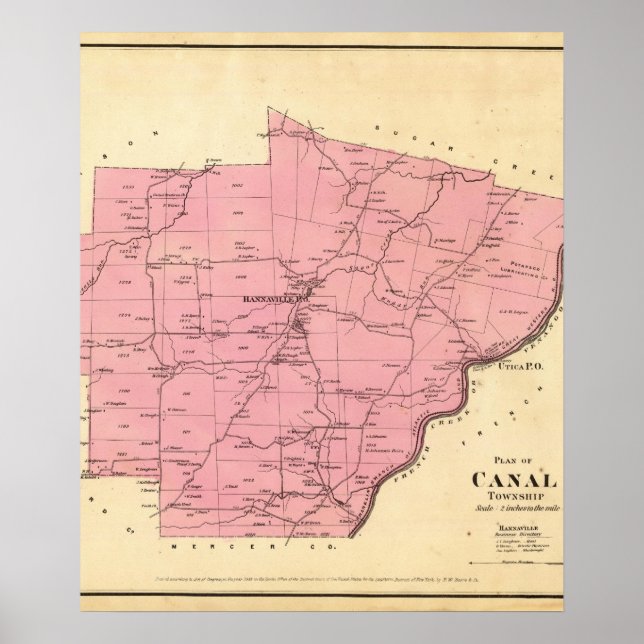 Póster Canal Township (Frente)