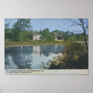 Poster Canal Vintage da PA Schuylkill de Parkerford