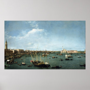Poster Canaletto (canal) Bacino di San de Giovanni