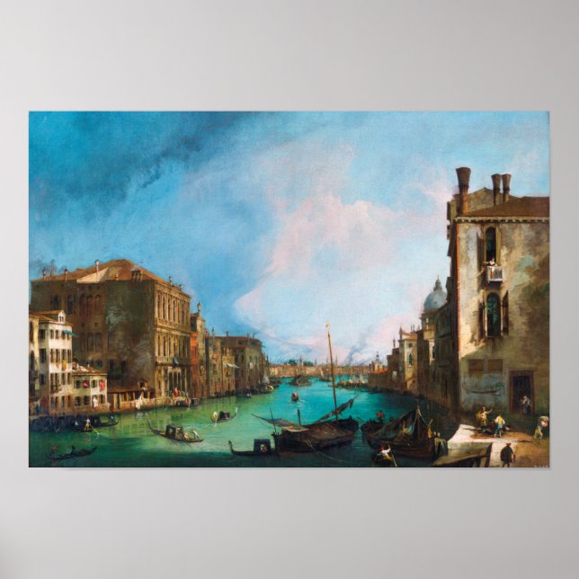 Poster Canaletto: Grande Canal de Veneza (Frente)