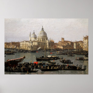 Poster Canaletto Veneza, Bacia de San Marco