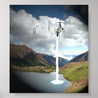 Póster canalização do céu