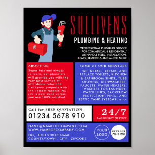 Poster Canalizador de Cartoon, Canalizador, Publicidade C