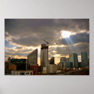 Poster Canary Wharf London Docklands Inglaterra Reino Uni