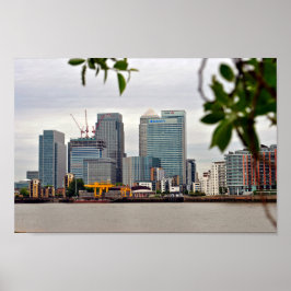 Poster Canary Wharf London Docklands Inglaterra Reino Uni