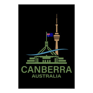 Póster Canberra Austrália