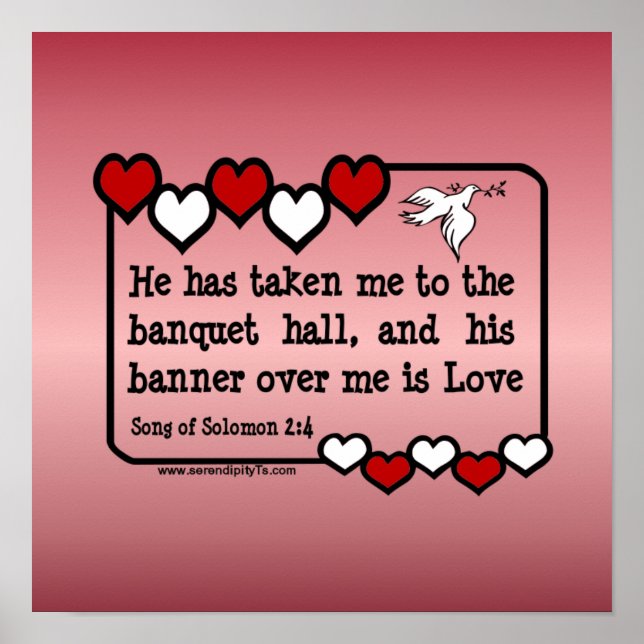 Poster Canção de Salomão 2:4 (Frente)