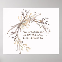Poster Canção de Salomão 6:3 Eu sou do meu amado...