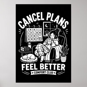 Poster Cancelar Club de Conforto de Planos