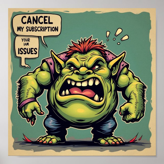 Poster Cancelar minha assinatura para seus problemas (Frente)