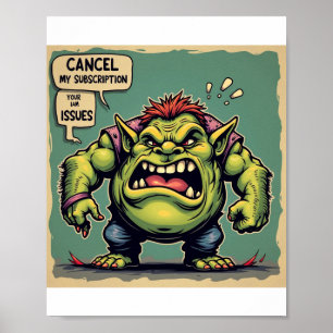 Poster Cancelar minha assinatura para seus problemas