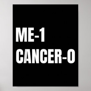 Poster Cancer 0 I Bater No Sobrevivente De Coragem Do Can