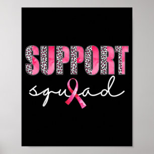 Poster Cancer A do Guerreiro Rosa-Rosa-Leopardo de Suport