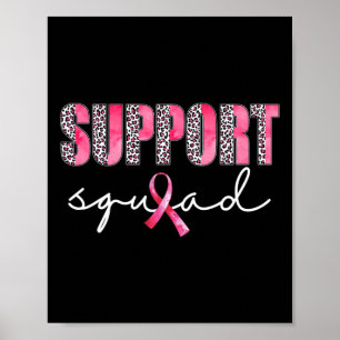 Poster Cancer A do Guerreiro Rosa-Rosa-Leopardo de Suport