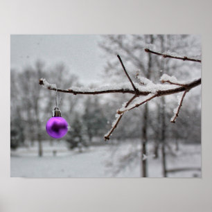 Póster Cancer Awareness Christmas Print