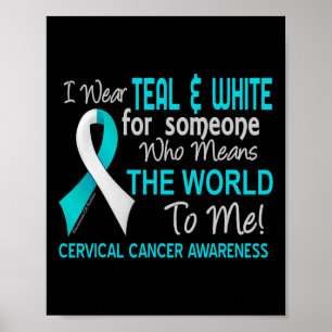 Poster Cancer Cervical Para Alguém Que Me Significa Mundo
