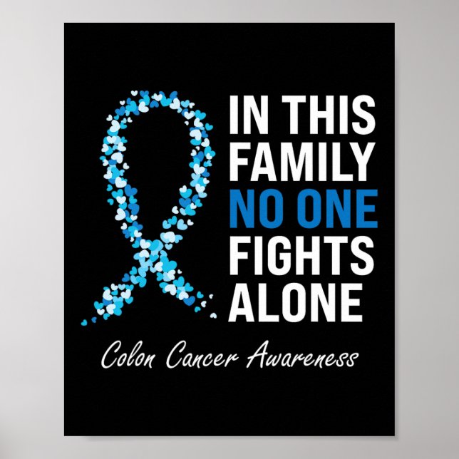 Poster Cancer Colorectal Cancer  Azul (Frente)