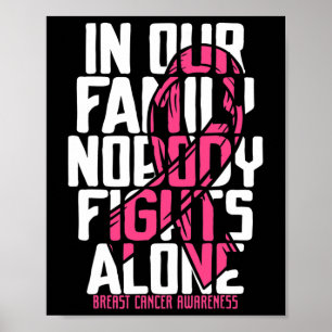 Poster Cancer da Família Rosa-apoio ao cancer de mama Aw