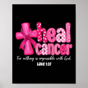 Poster Cancer da Heal Christian Acredite em Deus Cancer d