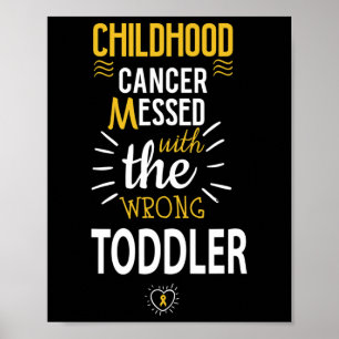 Poster Cancer da infância mexido com a maldita guerra Tod