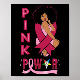 Poster Cancer da irmã rosa Power Eastern Star com conheci