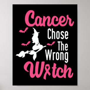 Poster Cancer Da Mama Mensado Com O Chapéu Errado Da Brux