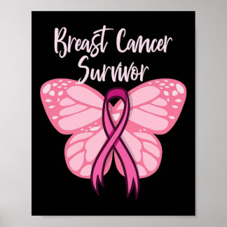 Poster Câncer da mama Sobrevivente do Cancer Guerreiro Ro