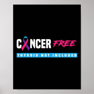Poster Cancer Da Tiroide Sem cancer Suporte Para Cancer D