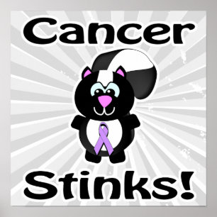 Poster Cancer de Consciencialização do Skunk