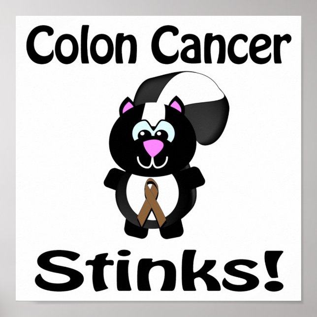 Poster Cancer de dois pontos cheira a Design de conscient (Frente)