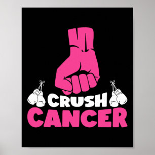 Poster Cancer de Esmagamento Cancer de Fita Cor-de-Friso 