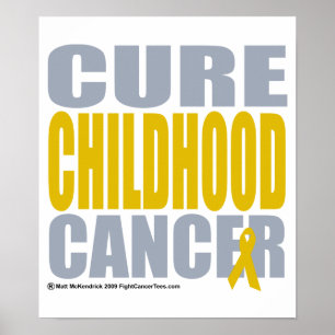 Póster Cancer de infância em claro