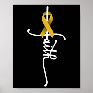 Poster Cancer de infância Fé Infância Cancer Consciência