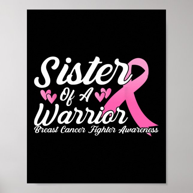 Poster Cancer De Mama Conhecendo Irmã De Um Guerreiro (Frente)