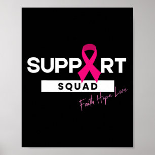 Poster Cancer de Mama de Suporte ao Guerreiro de Cancer M