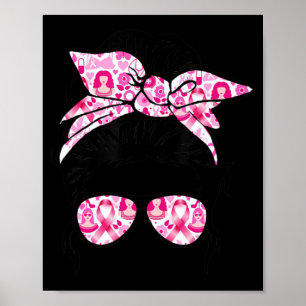 Poster Cancer de Mama do Esquadrão de Suporte do Guerreir