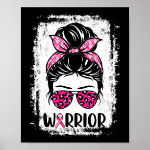 Poster Cancer de Mama do Guerreiro Sensibilização Fitas R
