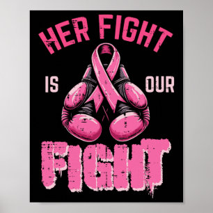 Poster Cancer De Mama Ela Luta Contra Nossa Mulher Que Es