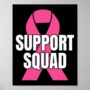 Poster Cancer de Mama em Esquadrão de Suporte - Em outubr