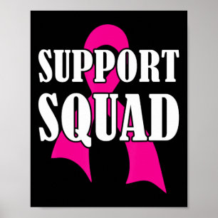 Poster Cancer de Mama em Esquadrão de Suporte - Esquadrão