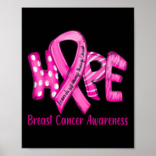 Poster Cancer De Mama Em Outubro Vestimos Fita Rosa