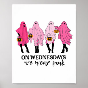 Poster Cancer De Mama Na Quarta-Feira Vestimos Rosa