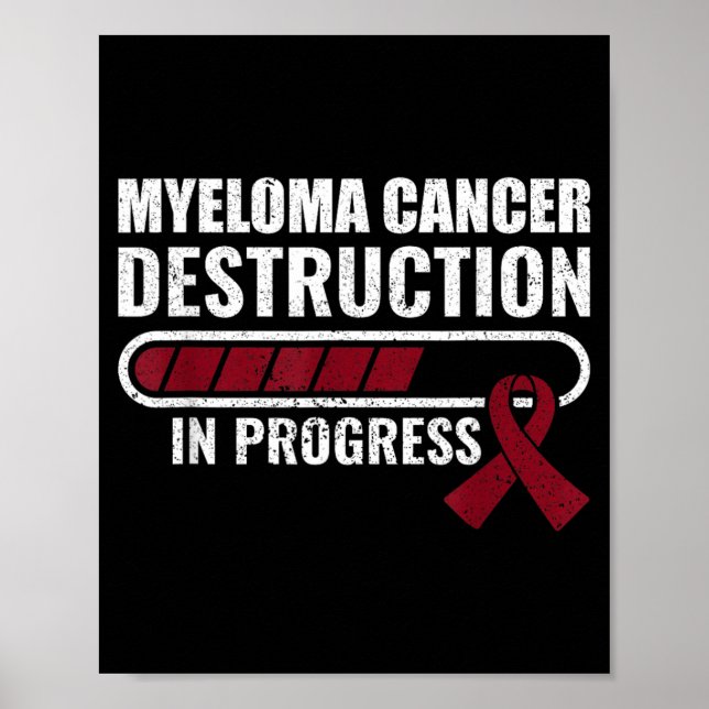 Poster Câncer de Mieloma Múltiplo em Progressão Destruido (Frente)