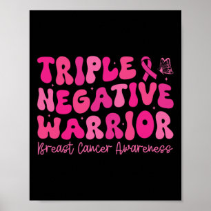 Poster Cancer de peito Negativo Triplo para o Groovy