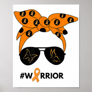 Poster Câncer de rim Laranja Bandana Unbrea