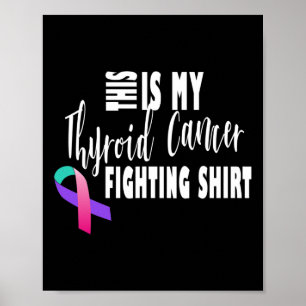 Poster Câncer de tiróide de combate ao cancer