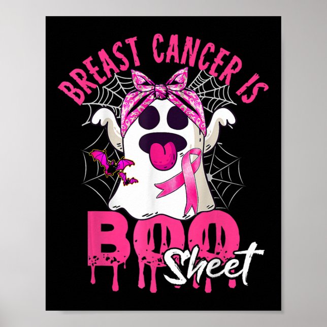 Poster Cancer É Cancer De Mama No Dia Das Bruxas (Frente)